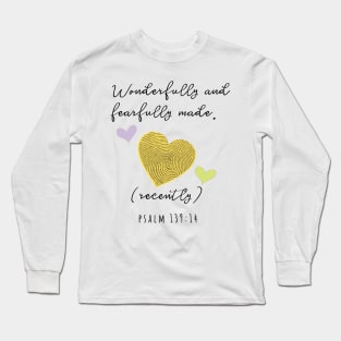 Baby is fearfully and wonderfully made Long Sleeve T-Shirt